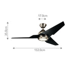 Kichler Ceiling Fan Jade - 60in / 152cm Fan - Antique Pewter part Number = KLF-JADE-60-AP