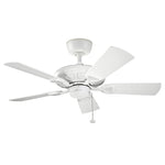 Kichler Ceiling Fan Kevlar - 42in / 107cm Fan - Matte White part Number = KLF-KEVLAR-42-WHT