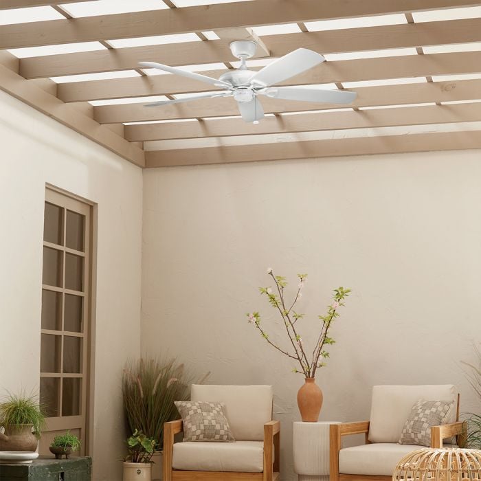 Kichler Ceiling Fan Kevlar - 42in / 107cm Fan - Matte White part Number = KLF-KEVLAR-42-WHT