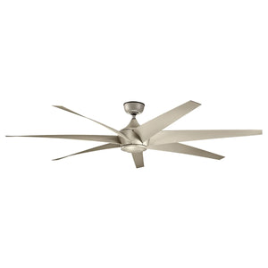 Kichler Ceiling Fan Lehr - 80in / 203cm Fan - Antique Satin Silver part Number = KLF-LEHR-80-AS