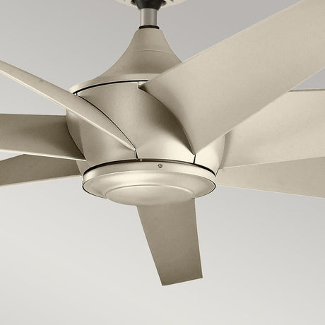 Kichler Ceiling Fan Lehr - 80in / 203cm Fan - Antique Satin Silver part Number = KLF-LEHR-80-AS