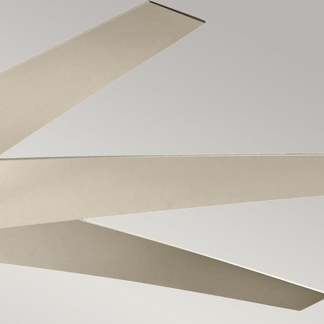 Kichler Ceiling Fan Lehr - 80in / 203cm Fan - Antique Satin Silver part Number = KLF-LEHR-80-AS