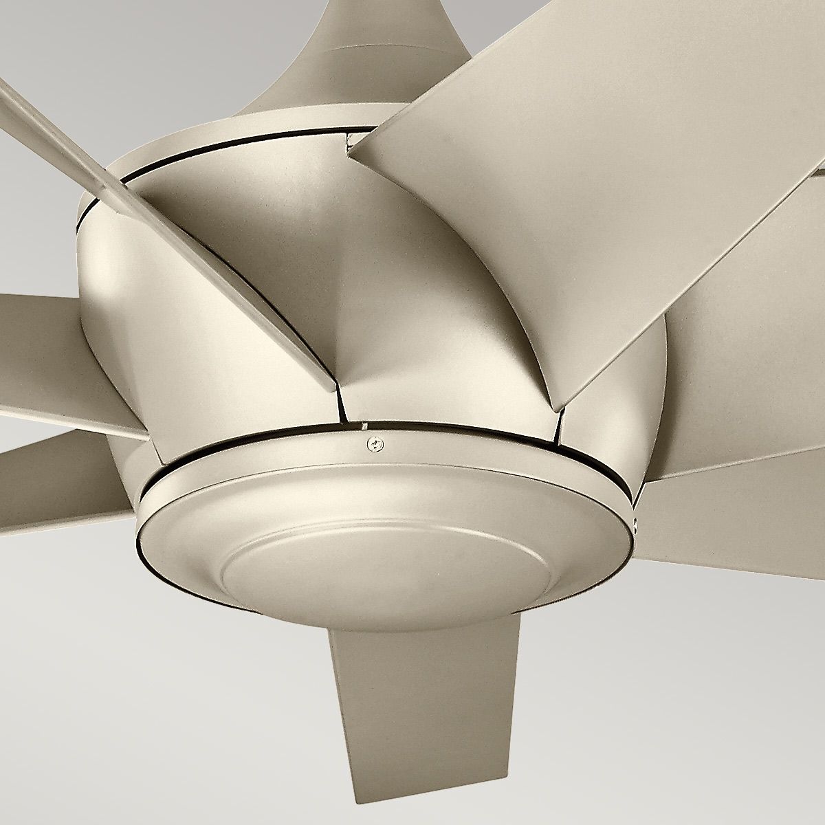 Kichler Ceiling Fan Lehr II - 54in / 137cm Fan - Antique Satin Silver part Number = KLF-LEHR2-54-AS