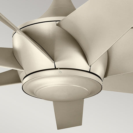 Kichler Ceiling Fan Lehr II - 54in / 137cm Fan - Antique Satin Silver part Number = KLF-LEHR2-54-AS