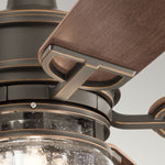 Kichler Ceiling Fan Lyndon Patio - 52in / 132cm Fan - Olde Bronze part Number = KLF-LYNDON-52-OZ