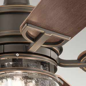Kichler Ceiling Fan Lyndon Patio - 52in / 132cm Fan - Olde Bronze part Number = KLF-LYNDON-52-OZ