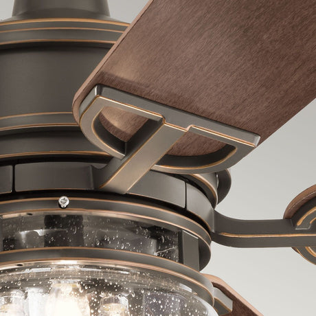 Kichler Ceiling Fan Lyndon Patio - 52in / 132cm Fan - Olde Bronze part Number = KLF-LYNDON-52-OZ
