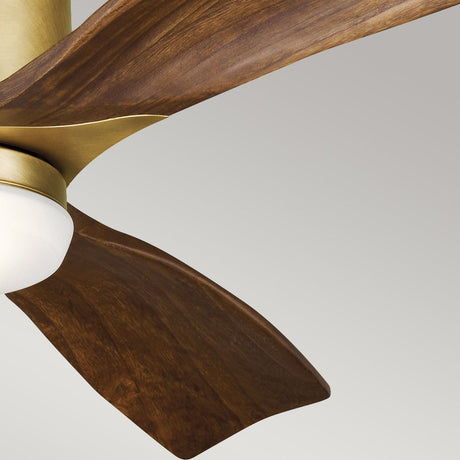 Kichler Ceiling Fan Ridley II - 52in / 132cm Fan - Natural Brass part Number = KLF-RIDLEY2-52-NB