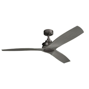 Kichler Ceiling Fan Ried - 56in / 142cm Fan - Anvil Iron part Number = KLF-RIED-56-AVI