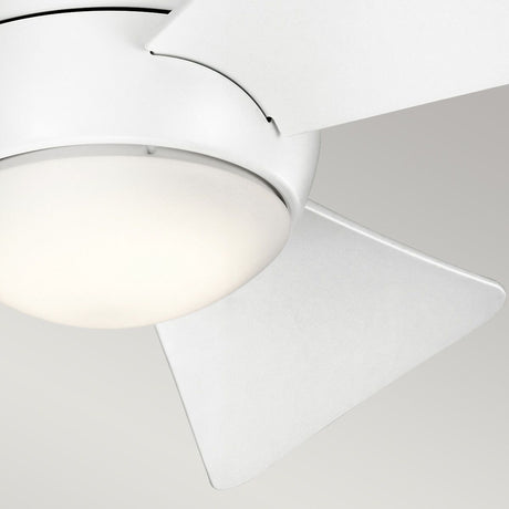 Kichler Ceiling Fan Sola - 34in / 86cm Fan - Matte White part Number = KLF-SOLA-34-WHT
