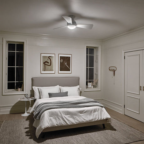 Kichler Ceiling Fan Sola - 34in / 86cm Fan - Matte White part Number = KLF-SOLA-34-WHT
