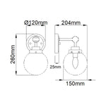 Elstead Lighting Wall Light from the Kula range. Kula 1 Light Wall Light – SKU KULA1