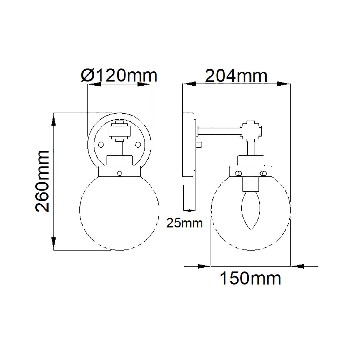 Elstead Lighting Wall Light from the Kula range. Kula 1 Light Wall Light – SKU KULA1