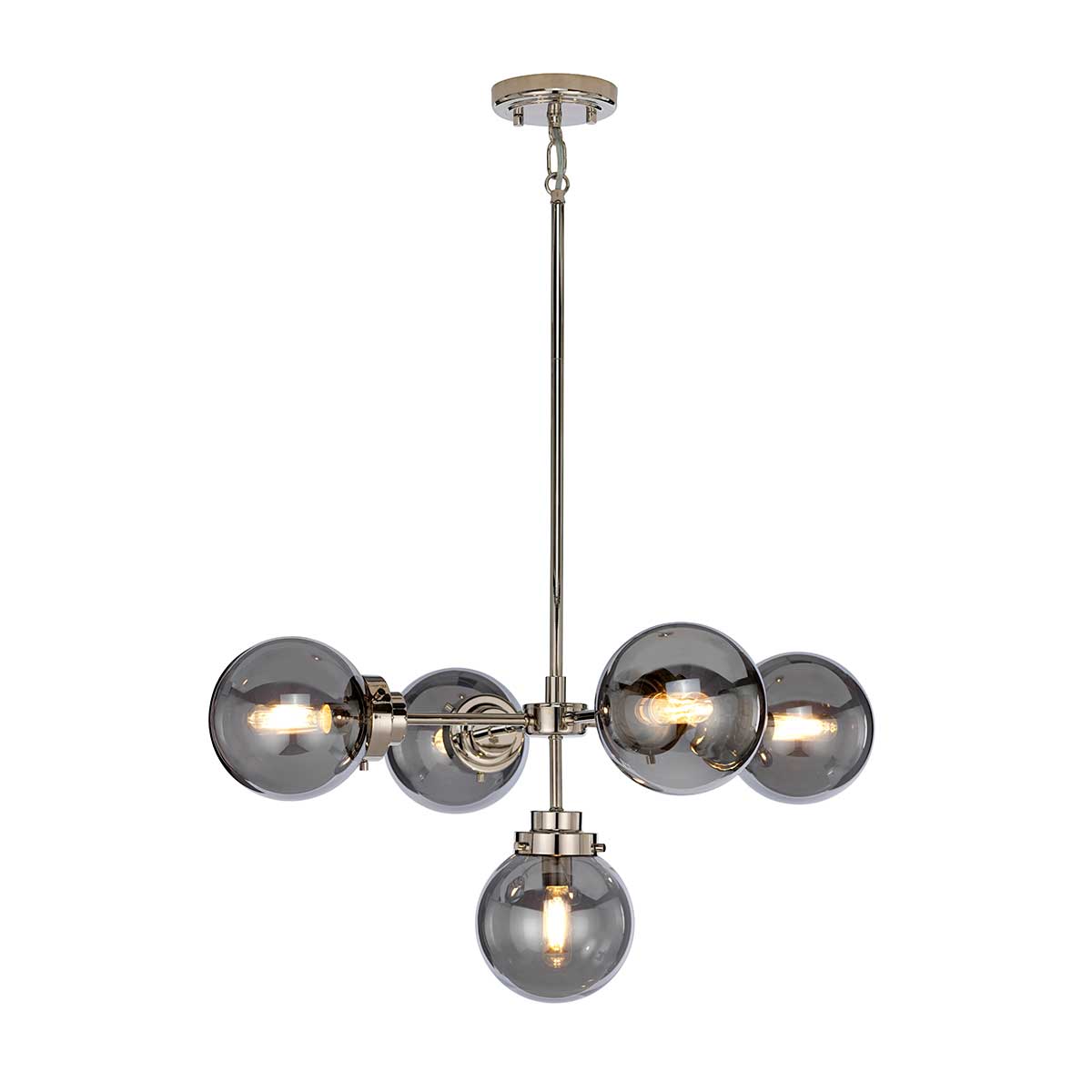 Elstead Lighting Chandelier from the Kula range. Kula 5 Light Chandelier Product Code = KULA5