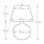 Elstead Lighting Table Lamp from the Laguna range. Laguna 1 Light LargeTable Lamp Product Code = LAGUNA-TL-LRG