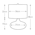 Elstead Lighting Table Lamp from the Laguna range. Laguna 1 Light Small Table Lamp – SKU LAGUNA-TL-SM