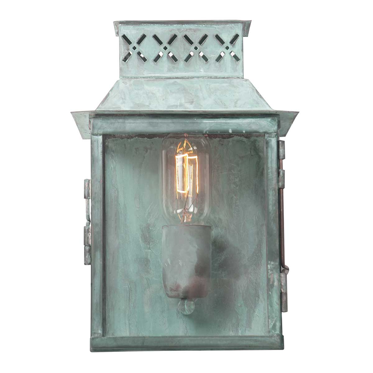 Elstead Lighting Outdoor Wall Light from the Lambeth Palace range. Lambeth Palace 1 Light Wall Lantern - Verdigris Product Code = LAMBETH-PALACE-V