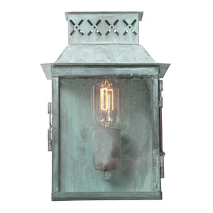 Elstead Lighting Outdoor Wall Light from the Lambeth Palace range. Lambeth Palace 1 Light Wall Lantern - Verdigris Product Code = LAMBETH-PALACE-V