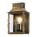 Elstead Lighting Outdoor Wall Light from the Lambeth Palace range. Lambeth Palace 1 Light Wall Lantern - Brass Product Code = LAMBETH-PALACE