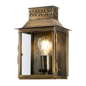 Elstead Lighting Outdoor Wall Light from the Lambeth Palace range. Lambeth Palace 1 Light Wall Lantern - Brass Product Code = LAMBETH-PALACE