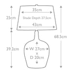 Elstead Lighting Table Lamp from the Lambeth range. Lambeth 1 Light Table Lamp Product Code = LAMBETH-TL