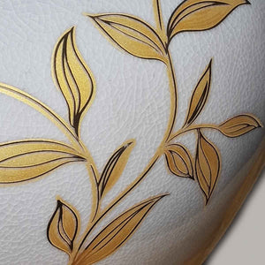 Elstead Lighting Table Lamp from the Leaves Brown Gold range. Leaves Brown Gold 1 Light Table Lamp Product Code = LEAVES-BR-GL-TL