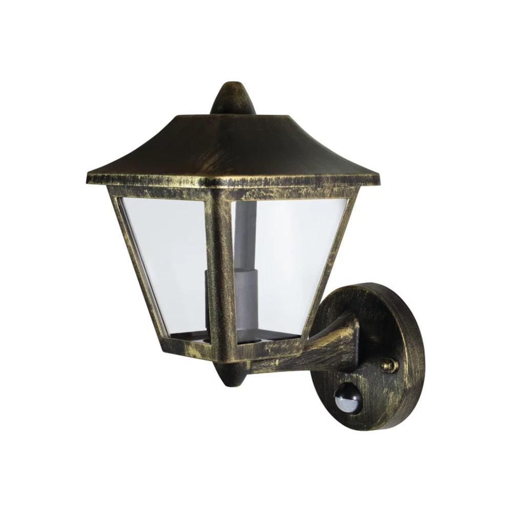 Ledvance LED Lantern Lights with Sensor Part Number 4058075206281 Gold E27 Endura Classic Alu Up Lantern with Sensor IP44 220-240V (No Lamp) - First Light Direct - Home and Hospitality LED Lamps and Light Fittings