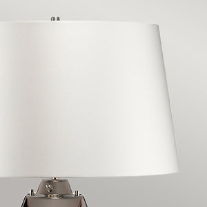 Elstead Lighting Table Lamp from the Lena - Plum range. Lena 2 Light Large Plum Table Lamp with Off-white Shade Product Code = LENA-TL-L-PLUM-OWSS