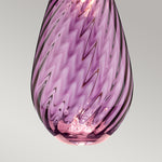 Elstead Lighting Table Lamp from the Lena - Plum range. Lena 2 Light Large Plum Table Lamp with Off-white Shade Product Code = LENA-TL-L-PLUM-OWSS