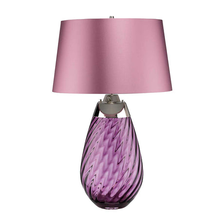 Elstead Lighting Table Lamp from the Lena - Plum range. Lena 2 Light Large Plum Table Lamp Product Code = LENA-TL-L-PLUM