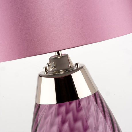 Elstead Lighting Table Lamp from the Lena - Plum range. Lena 2 Light Large Plum Table Lamp Product Code = LENA-TL-L-PLUM