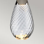 Elstead Lighting Table Lamp from the Lena - Blue range. Lena 2 Light Small Blue Table Lamp  with Off-white Shade Product Code = LENA-TL-S-BLUE-OWSS