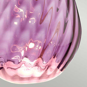 Elstead Lighting Table Lamp from the Lena - Plum range. Lena 2 Light Small Plum Table Lamp with Off-white Shade Product Code = LENA-TL-S-PLUM-OWSS