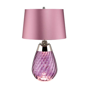 Elstead Lighting Table Lamp from the Lena - Plum range. Lena 2 Light Small Plum Table Lamp Product Code = LENA-TL-S-PLUM