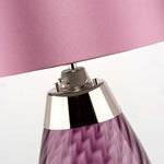 Elstead Lighting Table Lamp from the Lena - Plum range. Lena 2 Light Small Plum Table Lamp – SKU LENA-TL-S-PLUM