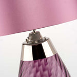 Elstead Lighting Table Lamp from the Lena - Plum range. Lena 2 Light Small Plum Table Lamp Product Code = LENA-TL-S-PLUM