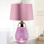 Elstead Lighting Table Lamp from the Lena - Plum range. Lena 2 Light Small Plum Table Lamp – SKU LENA-TL-S-PLUM