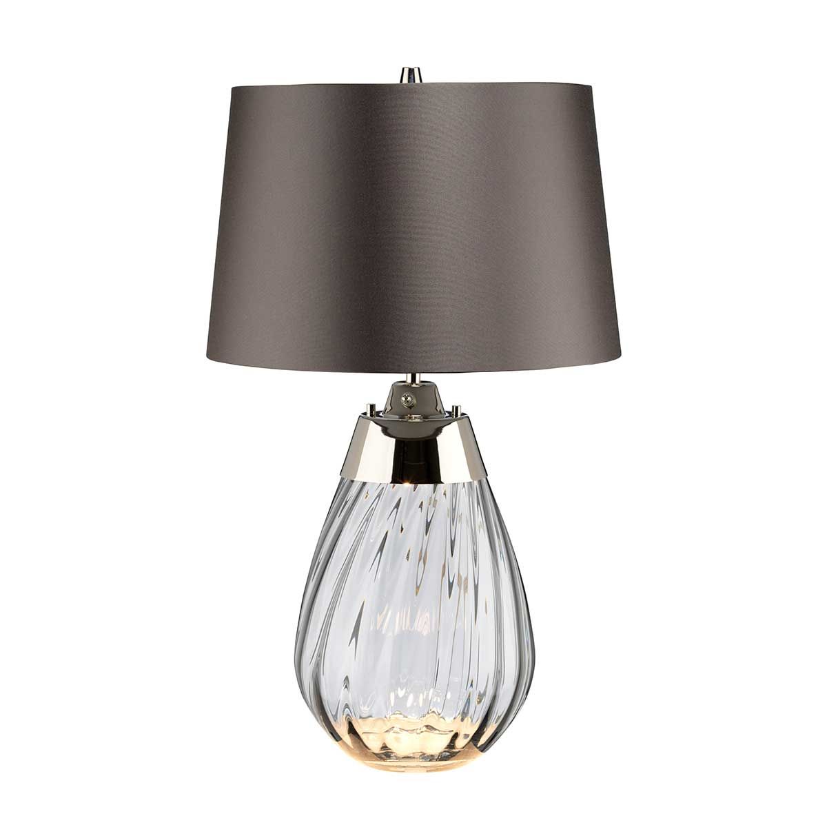 Elstead Lighting Table Lamp from the Lena - Smoke range. Lena 2 Light Small Smoke Table Lamp – SKU LENA-TL-S-SMOKE