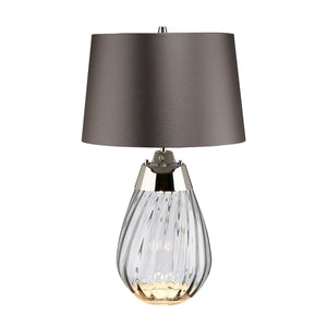 Elstead Lighting Table Lamp from the Lena - Smoke range. Lena 2 Light Small Smoke Table Lamp Product Code = LENA-TL-S-SMOKE