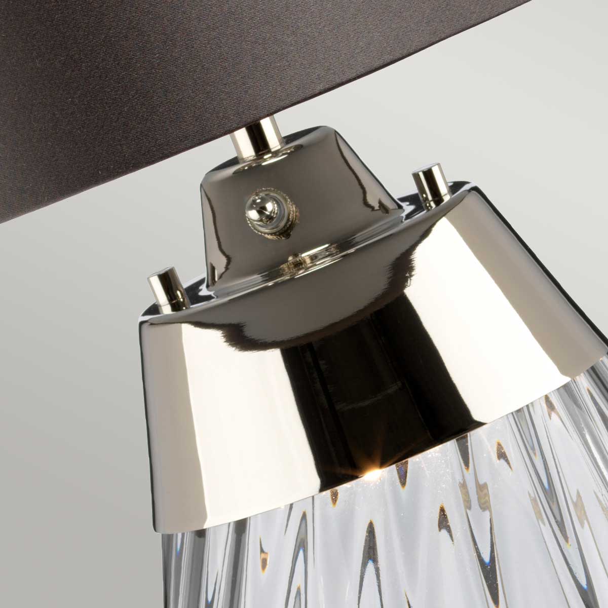 Elstead Lighting Table Lamp from the Lena - Smoke range. Lena 2 Light Small Smoke Table Lamp Product Code = LENA-TL-S-SMOKE