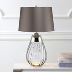 Elstead Lighting Table Lamp from the Lena - Smoke range. Lena 2 Light Small Smoke Table Lamp – SKU LENA-TL-S-SMOKE