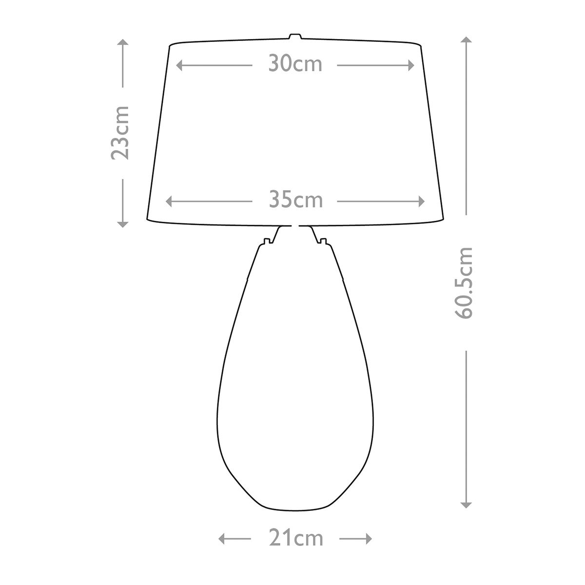 Elstead Lighting Table Lamp from the Lena - Smoke range. Lena 2 Light Small Smoke Table Lamp – SKU LENA-TL-S-SMOKE