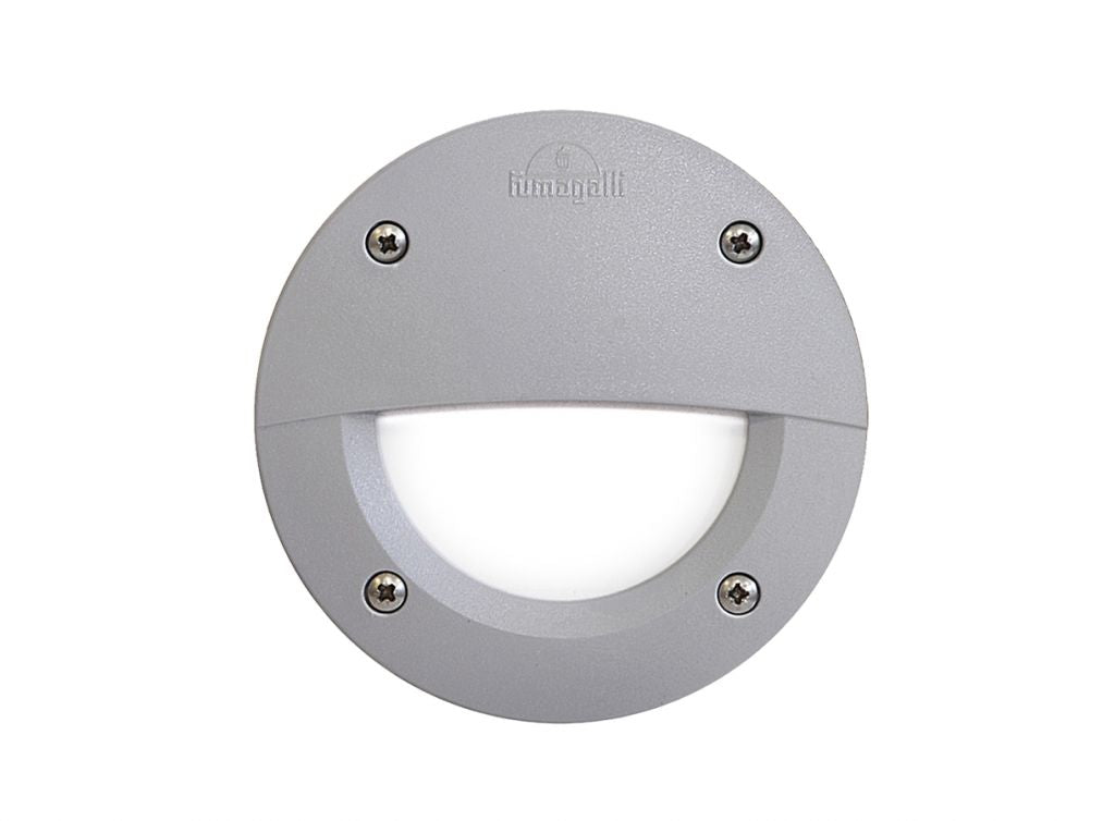 Magnalux Leti 100 Round EL Grey Opal LED GX53 3W Recessed Wall Light Part Number - LETI100RDELGY