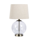 Magnalux Lewis Antique Brass Table Lamp with Shade Part Number - LEW01ABTL