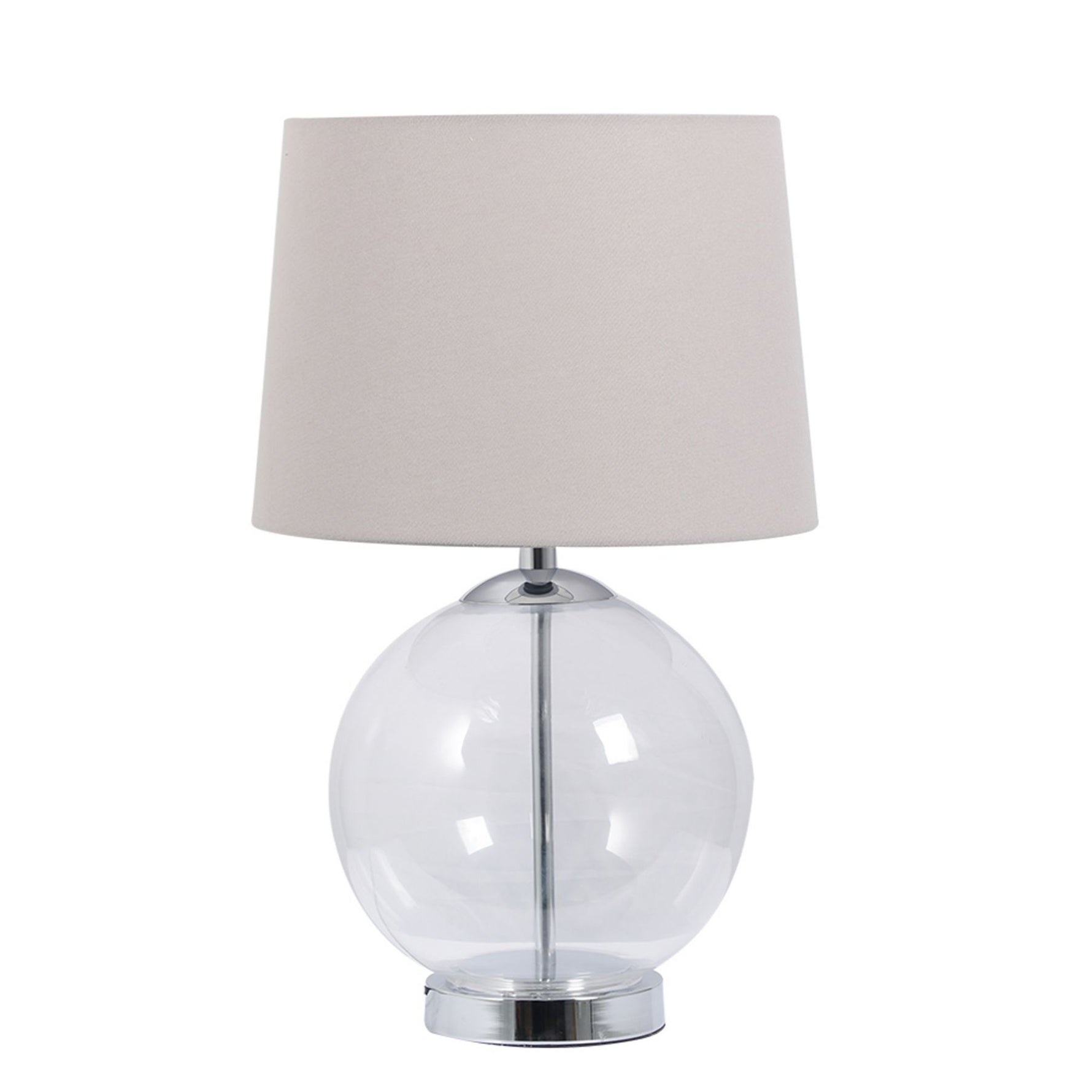 Magnalux Lewis Polished Chrome Table Lamp with Shade Part Number - LEW01CHTL