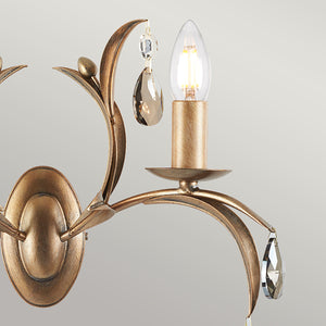 Elstead Lighting Wall Light from the Lily range. Lily 2 Light Wall Light Product Code = LL2-ANT-BRZ
