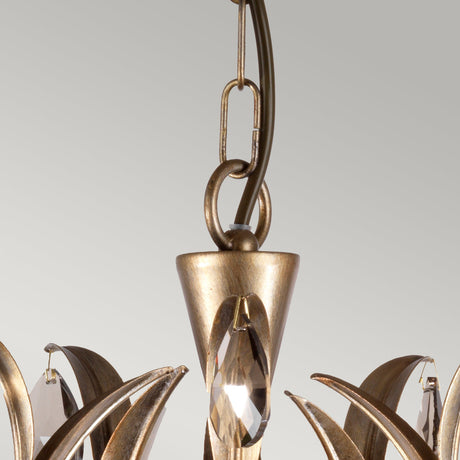 Elstead Lighting Chandelier from the Lily range. Lily 5 Light Chandelier Product Code = LL5-ANT-BRZ