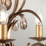 Elstead Lighting Chandelier from the Lily range. Lily 5 Light Chandelier Product Code = LL5-ANT-BRZ