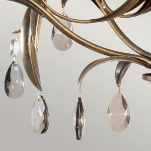 Elstead Lighting Chandelier from the Lily range. Lily 5 Light Chandelier Product Code = LL5-ANT-BRZ