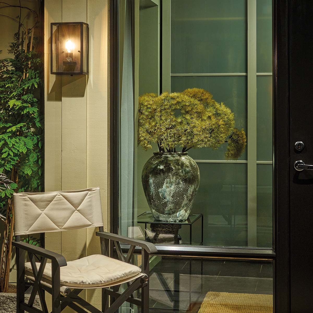 Norlys Lofoten 1 Light Wall Light with Arm LOFOTEN-WALL-BLK